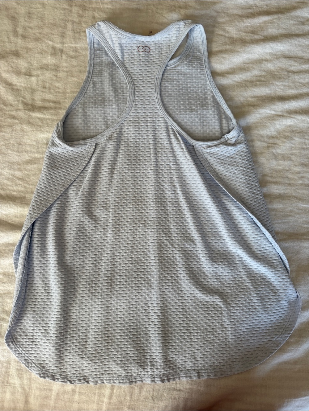 Calia Light Blue Textured Racerback Tank - Picture 2 of 5